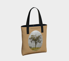 Load image into Gallery viewer, Survivor Elm Tree with khaki background Tree Tote