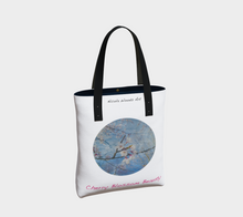 Load image into Gallery viewer, Cherry Blossom Beauty with white background Tote