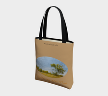 Load image into Gallery viewer, Sheltering Elm with khaki background Tree Tote