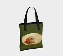 Load image into Gallery viewer, Record Keeper Maple with green background Tree Tote