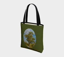 Load image into Gallery viewer, Mother Oak Tree with green background tote