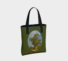 Load image into Gallery viewer, Mother Oak Tree with green background tote