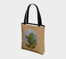 Load image into Gallery viewer, Mother Oak Tree with khaki background tote