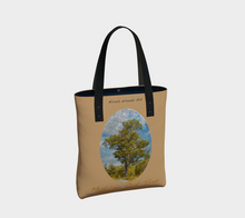 Load image into Gallery viewer, Mother Oak Tree with khaki background tote