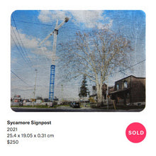 Load image into Gallery viewer, Sycamore Signpost