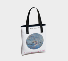 Load image into Gallery viewer, Cherry Blossom Beauty with white background Tote
