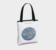 Load image into Gallery viewer, Cherry Blossom Beauty with white background Tote
