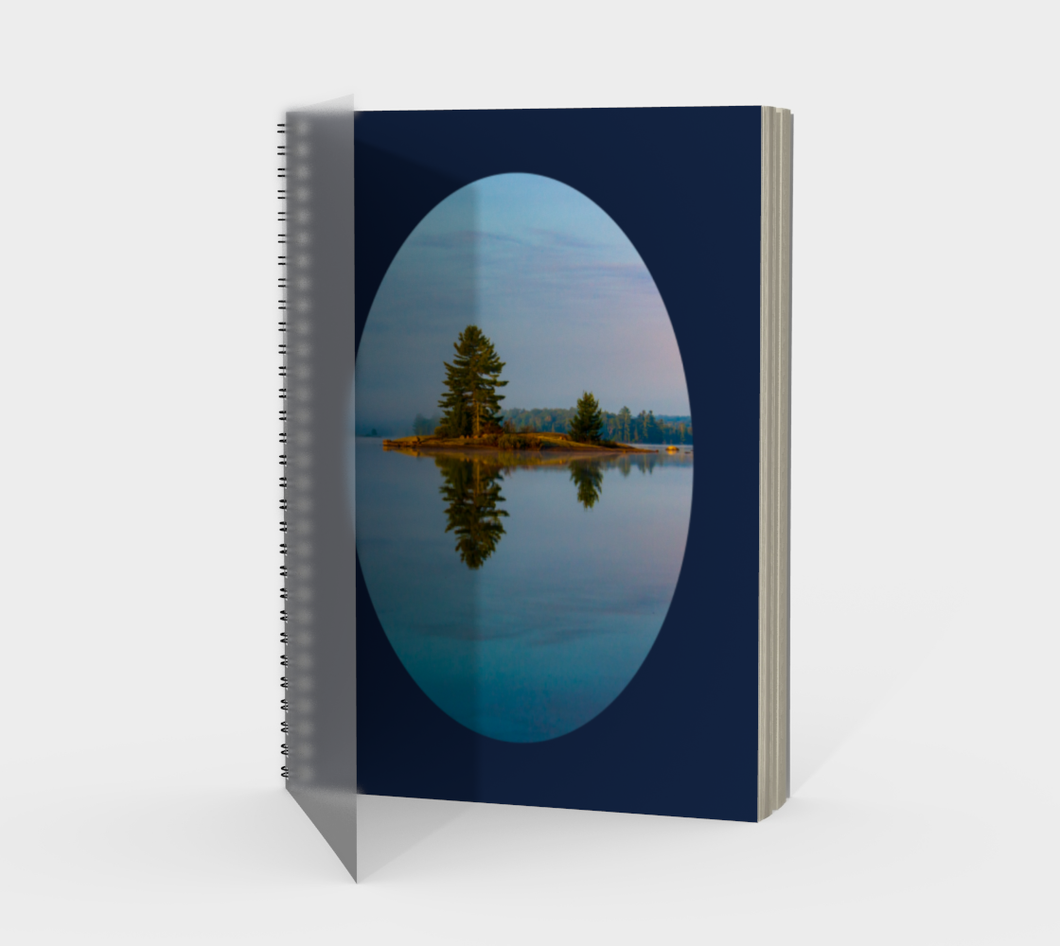 Island of Tranquility spiral notebook