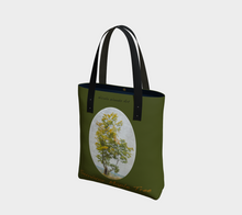 Load image into Gallery viewer, Survivor Maple Tree with green background Tree Tote
