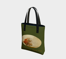 Load image into Gallery viewer, Record Keeper Maple with green background Tree Tote
