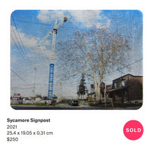 Load image into Gallery viewer, Sycamore Signpost
